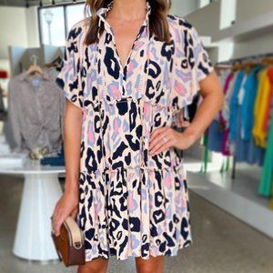 Karlie Leopard Tier Dress